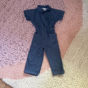 Noble Blue Denim Kids Jumpsuit